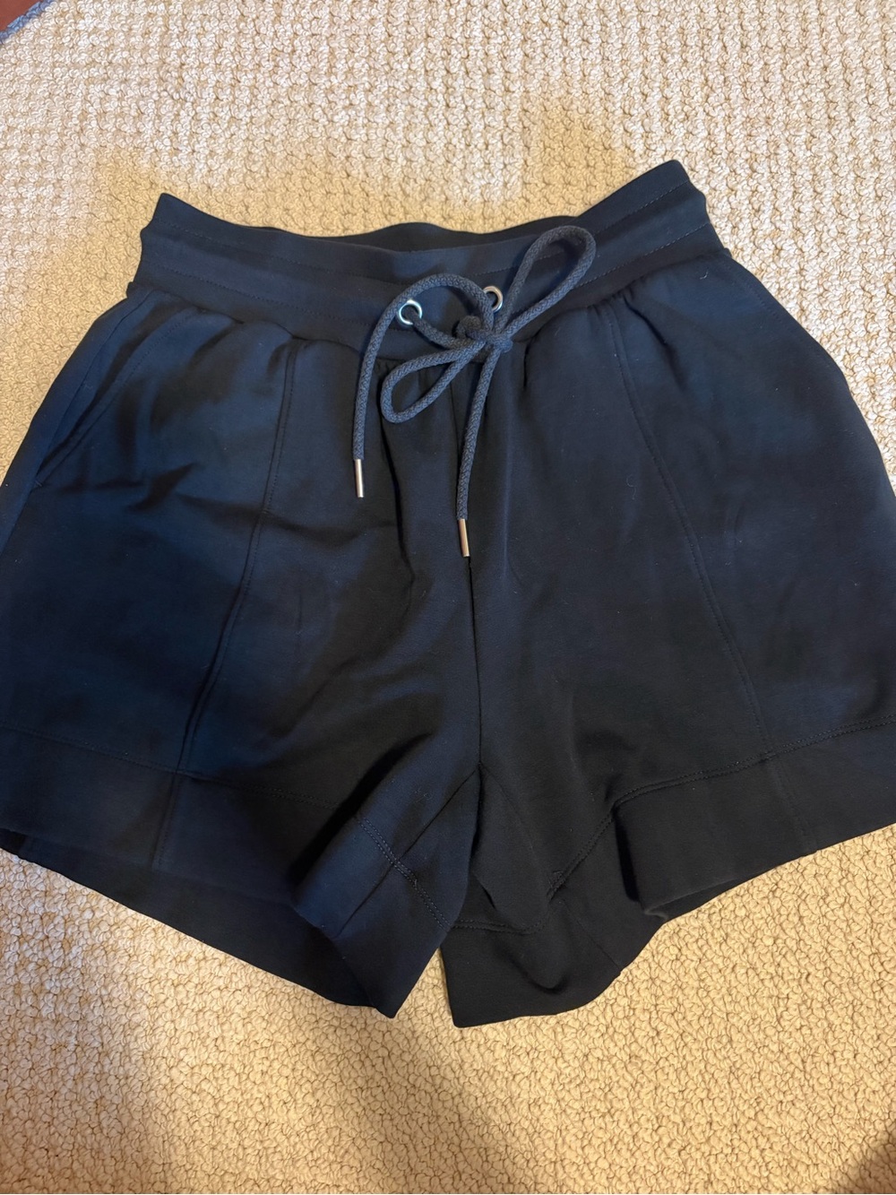 Lou & Grey Black Drawstring Athletic Shorts